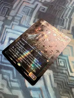 MTG Borderless Mana Foil Lathril, Blade of the Elves NM Unplayed Foundations - Image 1