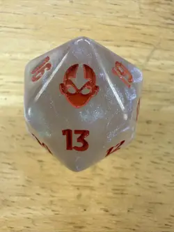 Oversized Spindown D20 Die - MTG Avatar: The Last Airbender Dice Life Counter - Image 1