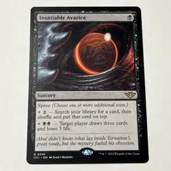 Insatiable Avarice Outlaws of Thunder Junction Regular - Image 1