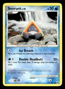 Snorunt 75/99 Common Arceus Pokemon LP - Image 1