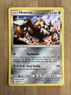 Pokemon TCG Heatran Sun & Moon: Celestial Storm 98/168 Holo Holo Rare NM - Image 1