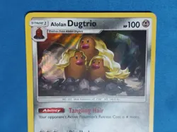 NM Alolan Dugtrio 87/149 Holo Rare Sun & Moon 2017 English Pokemon Card - Image 5