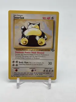 Pokemon TCG Vintage Non Holo Rare Snorlax Jungle 27/64 WotC 1999 - Image 1
