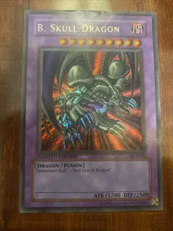 Yugioh B. Skull Dragon BPT-006 Secret Rare Promo Tin Vintage HP/Damaged - Image 1