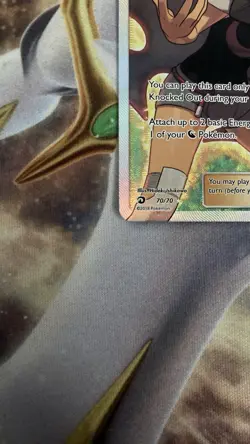 Pokemon TCG Zinnia Trainer Dragon Majesty Holo Card 70/70 Full Art Ultra Rare - Image 2