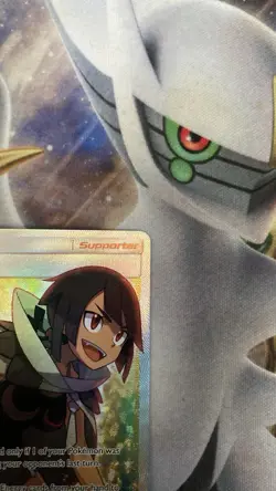 Pokemon TCG Zinnia Trainer Dragon Majesty Holo Card 70/70 Full Art Ultra Rare - Image 3