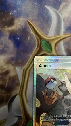Pokemon TCG Zinnia Trainer Dragon Majesty Holo Card 70/70 Full Art Ultra Rare - Image 4