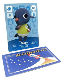 Animal Crossing Nintendo Amiibo - DIZZY #326 - Series 4 Authentic Card - Image 1
