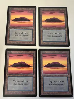 Magic the Gathering MTG Island v.2 (Gold) Beta NM (Beta Bob) - Image 2