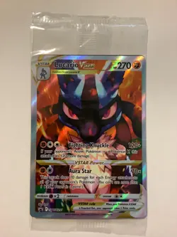 2023 Pokemon Black Star Promo SWSH291 Lucario VSTAR M/NM/SEALED - Image 1