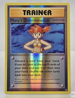 POKEMON MISTY'S DETERMINATION 80/108 REVERSE HOLO XY EVOLUTIONS NM NEAR MINT - Image 1