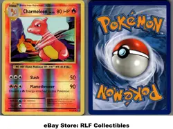 2016 Pokemon, XY Evolutions, #10/108 Charmeleon, Reverse Holo Uncommon - Image 1