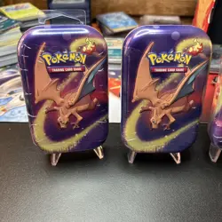 Pokemon TCG Kanto Power Mini Tin Factory Sealed Charizard & Dragonite x4 - Image 2