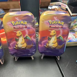 Pokemon TCG Kanto Power Mini Tin Factory Sealed Charizard & Dragonite x4 - Image 3