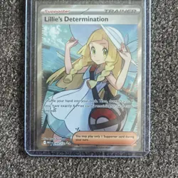 Pokemon Mega Evolution Lillie’s Determination 169/132 Full Art Trainer NM - Image 2