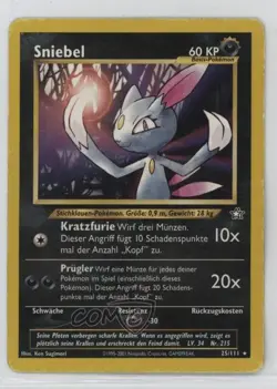 Sneasel German Pokemon Neo Genesis #25 2000 - Image 1