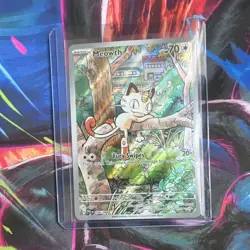 Pokemon Meowth Phantasmal Flames Illustration Rare Holo 106/094 70 HP Fury Swip… - Image 1