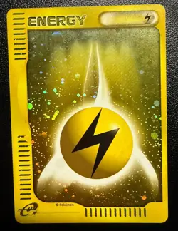 Lightning Energy Pokemon 2002 Holo E-Series McDonald's Promo Japanese NM swirl - Image 1