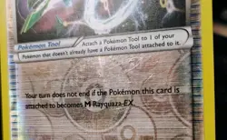 POKEMON RAYQUAZA SPIRIT LINK 87/108 REVERSE HOLO TRAINER ROARING SKIES MP - Image 5