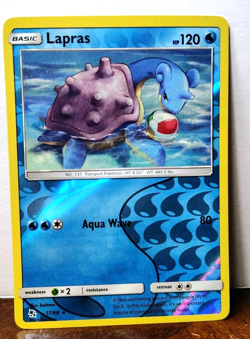 POKEMON LAPRAS 17/68 REVERSE HOLO RARE HIDDEN FATES NM NEAR MINT - Image 1
