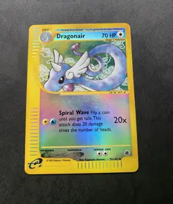 Pokemon TCG Dragonair 75/165 Expedition Base Set Reverse Holo Uncommon Near Mint - Image 2