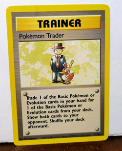 POKEMON TRADER 77/102 RARE TRAINER BASE SET HP - Image 1