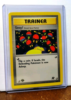 POKEMON SLEEP! 79/82 1ST EDITION TRAINER TEAM ROCKET LP-NM SNORLAX - Image 5