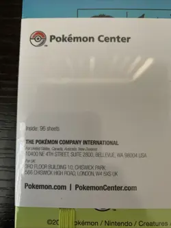 NIP Pokemon Center EUIC 2026 Exclusive Kanto Starters Hard Covered Notebook - Image 3