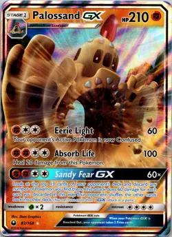 Palossand GX 82/168 Ultra Rare SM - Celestial Storm MP Pokemon TCG - Image 1