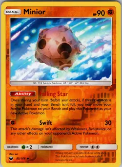 Minior 83/168 SM - Celestial Storm Pokemon TCG LP-NM - Image 1