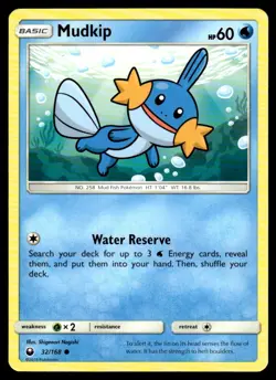 2018 Pokemon Sun & Moon - Celestial Storm Mudkip UNplayed NM-Mint #32 - Image 1