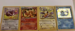 Pokemon Eevee Evolution Set. Incl Holo Vaporeon Great Condition Jungle Series🔥 - Image 1