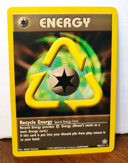 POKEMON RECYCLE ENERGY 105/111 RARE NEO GENESIS MP - Image 1