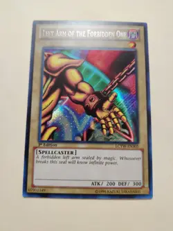 Yugioh! Left Arm of the Forbidden One LCYW-EN305 Secret Rare 1st Ed LP - Image 1