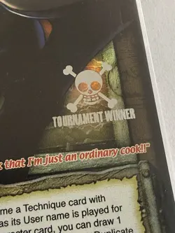 2005 One Piece CCG The Quest Begins Sanji Tournament Winner Promo Sealed PR006 - Image 3