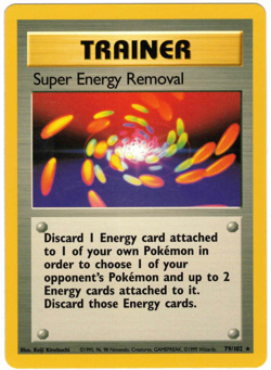 Super Energy Removal 79/102 Base Set Regular Rare Vintage Pokemon Card - Image 1