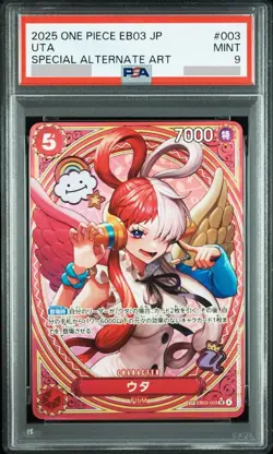 PSA 9 Uta SP Alt Art EB03-003 Heroines Edition 2025 One Piece Card Japanese - Image 1