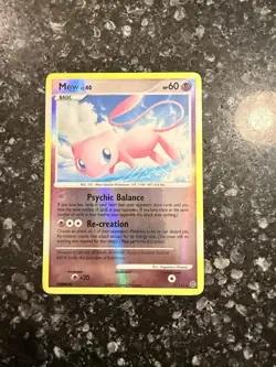 Pokemon TCG Mew 15/132 Secret Wonders Reverse Holo Holo Rare Basic 60HP Card - Image 1