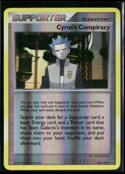 Pokemon TCG 2009 Cyrus's Conspiracy Reverse Holo Platinum Card #105/127 - NM/LP - Image 1