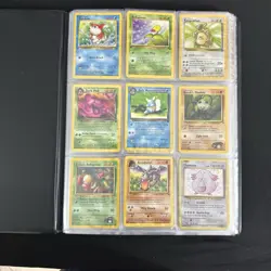 126 Vintage Pokemon Card Lot Binder Holos WOTC 1999 Base Jungle Fossil Eng Jpn - Image 2