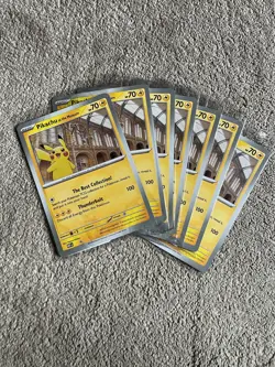 7x Pokemon TCG Pikachu at the Museum Jumbo Black Star Promo Card SEALED - Image 1