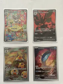 Pokemon 4 Alt Art Cards Cinccino Scizor Dottler Dondozo. Near Mint English - Image 1