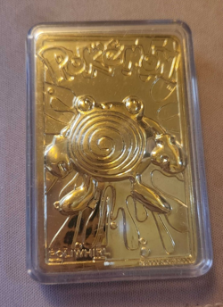 Poliwhirl 23k Gold Plated Trading Card With COA Pokemon Burger King 1999 - Image 2