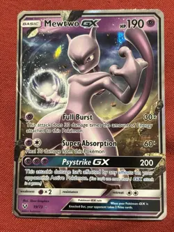 Mewtwo GX 39/73 - Pokemon Shining Legends Sun & Moon Ultra Rare Card NM - Image 1