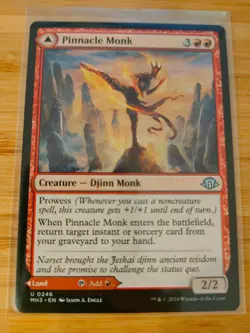 MTG Pinnacle Monk 0246 Modern Horizons 3 M/NM Free UK P&P - Image 1