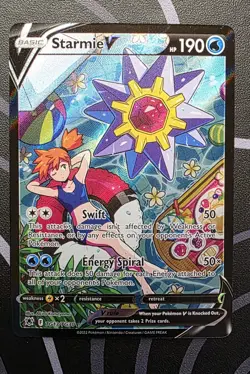 Pokemon Starmie V Full Art Ultra Rare Holo Astral Radiance TG13/TG30 NM - Image 1
