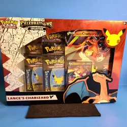 Pokemon TCG Celebrations Collection Lance's Charizard V Box NEW Factory Sealed - Image 1