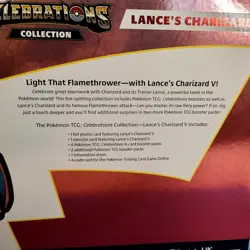 Pokemon TCG Celebrations Collection Lance's Charizard V Box NEW Factory Sealed - Image 3