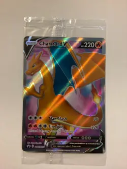 2020 Pokemon Black Star Promo SWSH050 Charizard V SEALED - Image 1