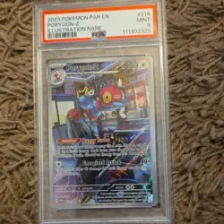 Pokemon Porygon-Z SV04 Paradox Rift Illustration Rare Holo 214/182 PSA 9 2023 - Image 1